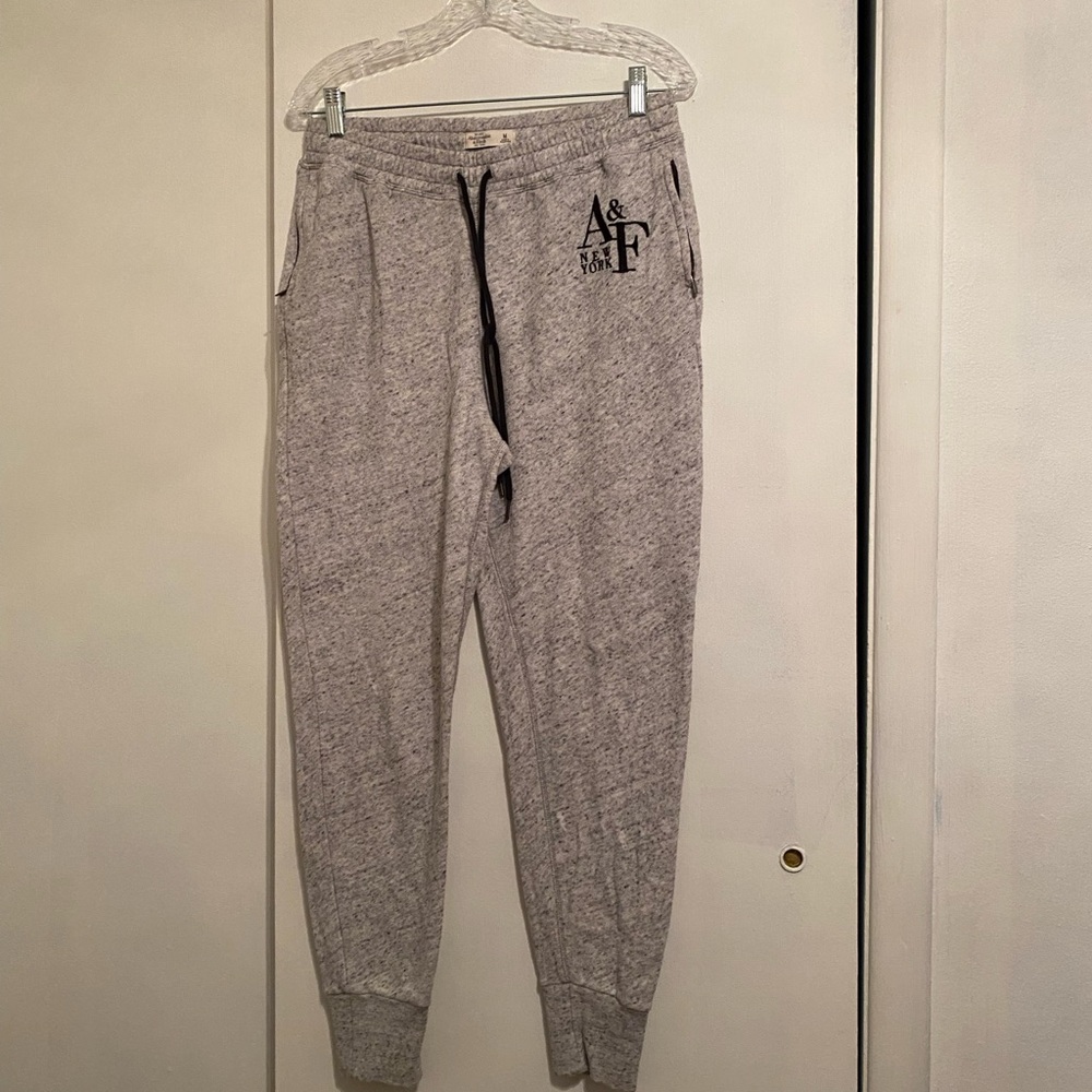 A&F Women’s Activewear Heather Gray w/Black Specks, Elastic Waist  Sweatpants